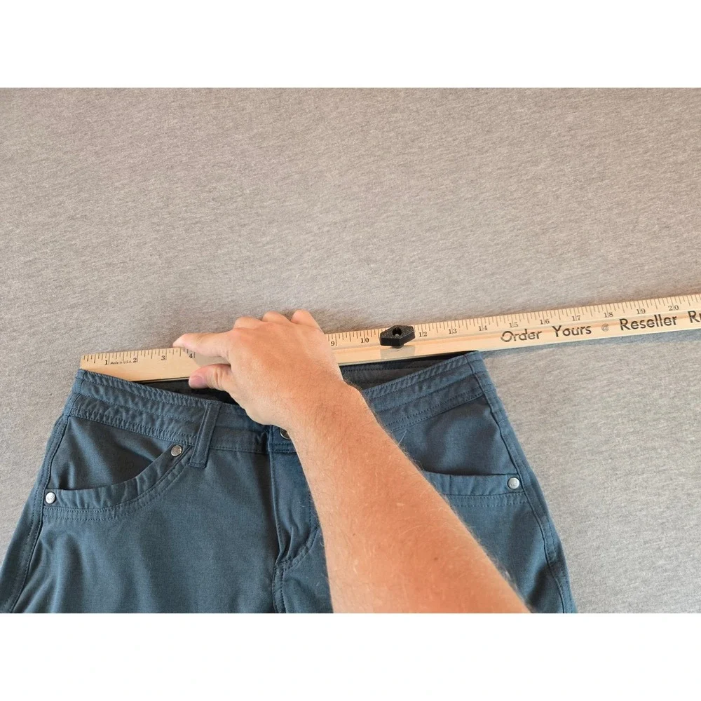 Kuhl Pants Womens 0 Short Blue Grey Freeflex Roll Up Cargo Hiking Trail Utility